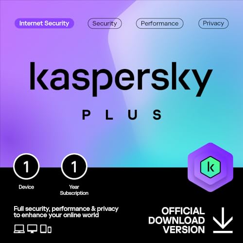 Kaspersky Plus Internet Security 2024 | 1 Device | 1 Year | Anti-Phishing and Firewall | Unlimited VPN | Password Manager | Online Banking Protection | PC/Mac/Mobile | Online Code Kaspersky Plus Internet Security 2024 | 1 Device | 1 Year | Anti-Phishing and Firewall | Unlimited VPN | Password Manager | Online Banking Protection | PC/Mac/Mobile | Online Code