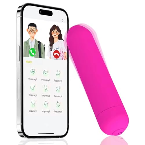 Massage Device with App Control, Portable Wireless Mini Massager, Quiet Soft Silicone, Waterproof Design, 10 Modes, USB Rechargeable Model-T9