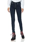 desigual harem jeans  Tommy Jeans Damen Nora Mr Skny Btn Fly Lmdbst Hose, Blau (Lemon Dark Blau Stretch), W28/L32
