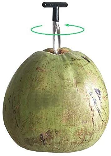 SUKHAD Stainless Steel Coconut Opener for Fresh Green Young Coconut Water, 3 X 0.5 X 6.5 Inch, Silver 2