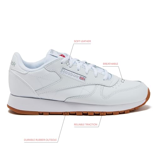 Image of Reebok Classic Leather Girls & Boys Shoes for Kids, Toddler, Little Kid or Big Kid Sneakers