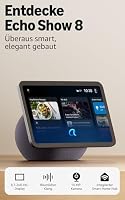 Amazon Echo Show 8 (neueste Generation), brillantes 8,7-Zoll-Display in HD-Auflösung mit raumfüllendem und 3D-Audio, Graphit, mit Alexa+ Early Access – Ansicht 7