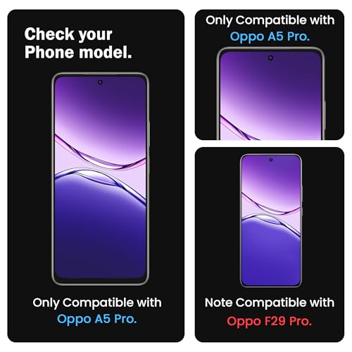Image of ArmourPro Military Grade Gorilla Tempered Glass Compatible For Oppo A5 Pro (6.67 Inch) With Easy Installation Kit for Smartphone| Edge To Edge Coverage | Black, Pack of 2