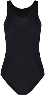 Modibodi Teen Swimwear Racerback One Piece - Light Moderate Absorbency Black