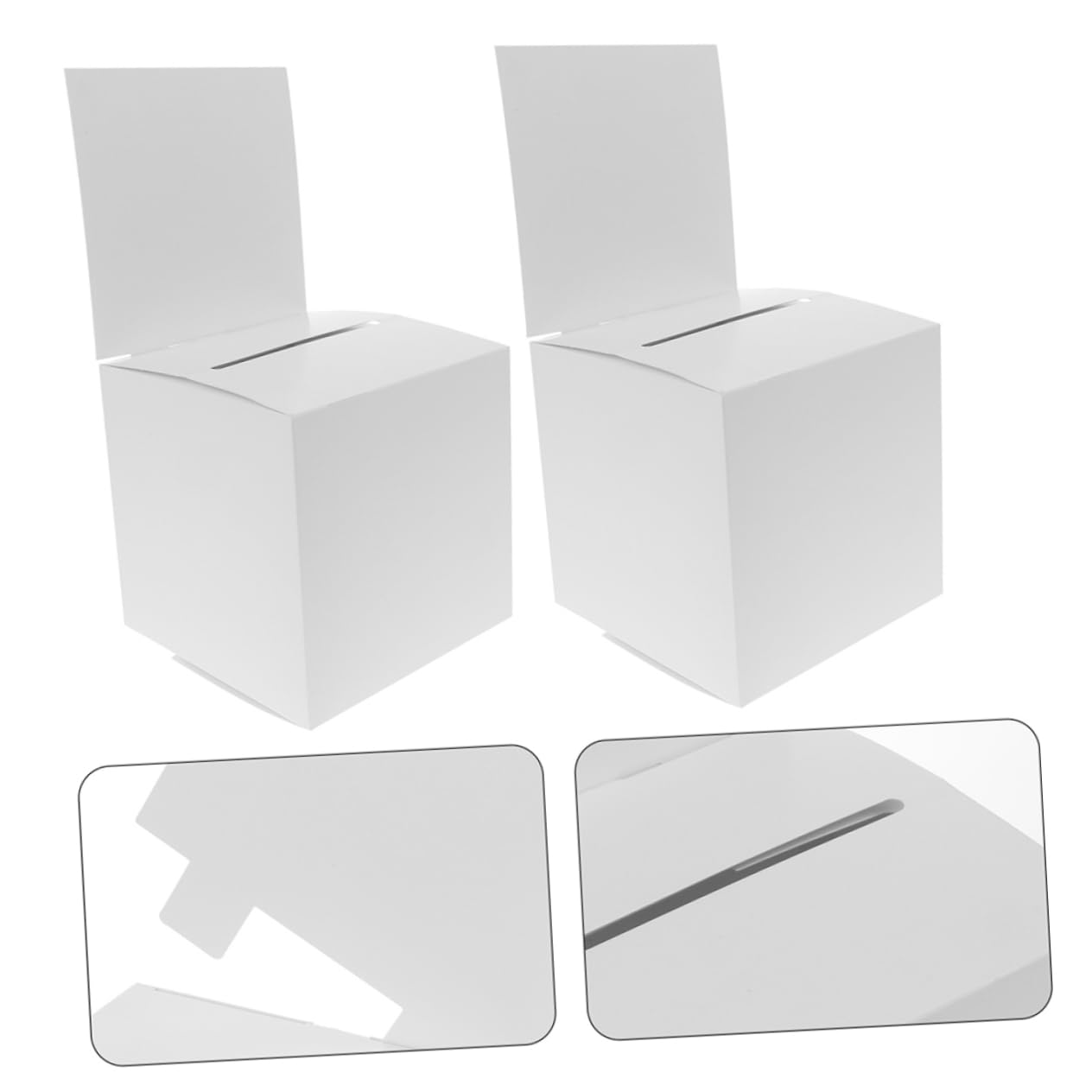 Cabilock Paquete De 10 Cajas De Papel Para Rifa Urnas Multiusos Para La Oficina Para Reuniones De Recaudación De Fondos Y Donaciones