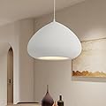 Auoriflex 15.7 Inches Modern Raindrops Pendant Light, Kitchen Island Japanese Wabi-sabi Style Pendant Lights Hanging Lamp for Living Dining Room Bedroom Restaurant B&B Bar