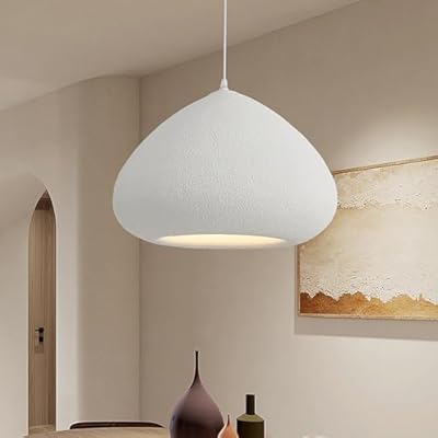 Auoriflex 15.7 Inches Modern Raindrops Pendant Light, Kitchen Island Japanese Wabi-sabi Style Pendant Lights Hanging Lamp for Living Dining Room Bedroom Restaurant B&B Bar
