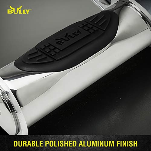 Bully AS-500S Chrome Series Universal Truck Aluminum Side Hoop Step Single Piece Includes Mounting Brackets - Fits Various Trucks from Chevy (Chevrolet), Ford, Toyota, GMC, Dodge RAM and Jeep