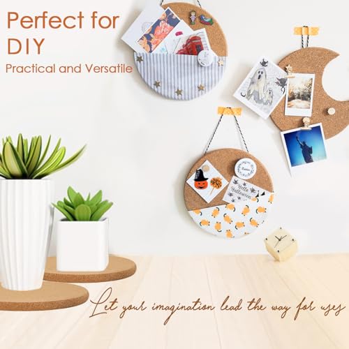 Image of Cork Trivets for Hot Dishes 8 Pack 8 inch High-Density Thick Cork Trivets for Hot Pots and Pans, Heat Resistant Hot Pads for Kitchen, Multifunctional CorkCoasters for Countertop Table,