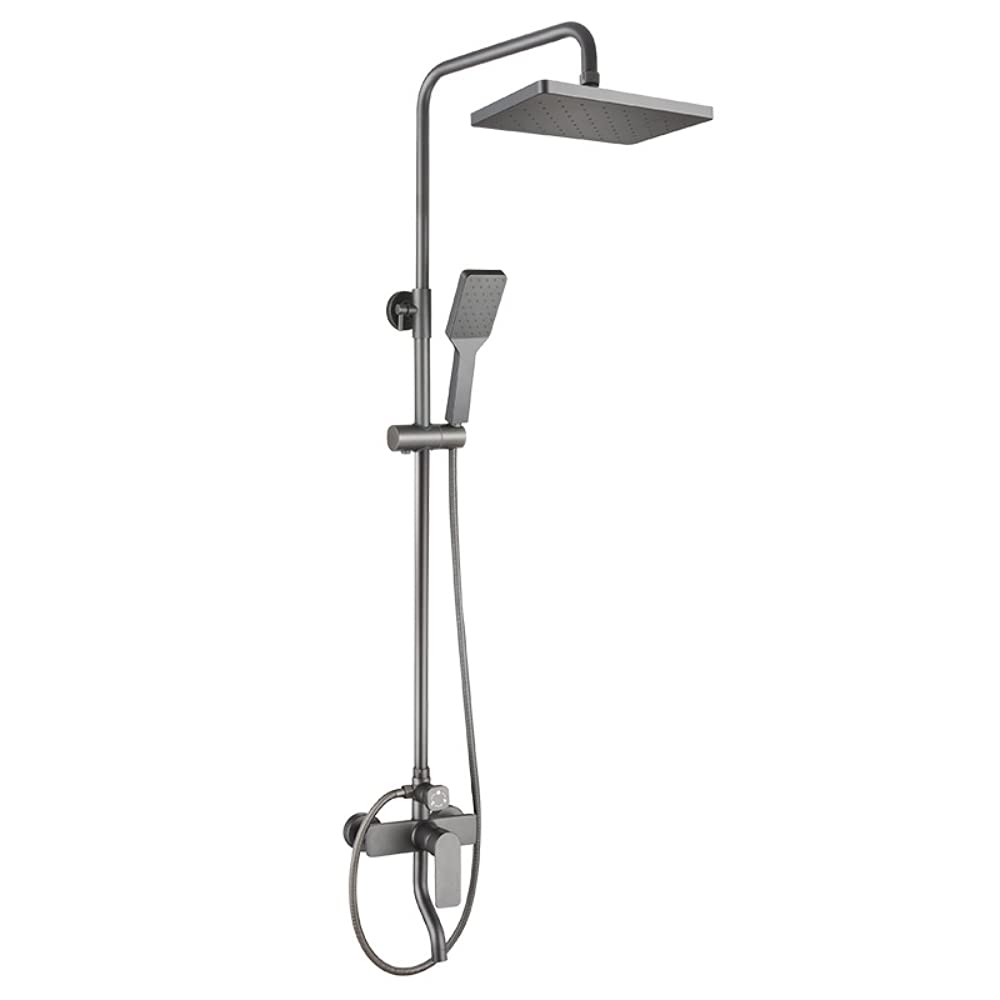 Ensemble de robinet de douche mural avec colonne de douche et douchette