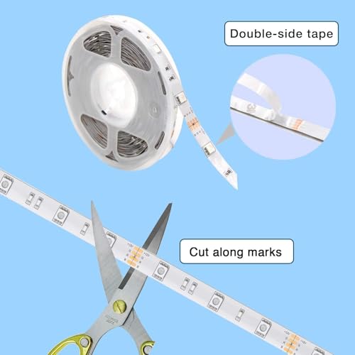 Image of phopollo Bluetooth 24V Led Strip Lights 300ft,LED Lights for Bedroom