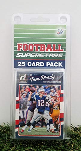New England Patriots- (25) Card Pack NFL Football Different Patriot Superstars Starter Kit! Comes in Souvenir Case! Great Mix of Modern & Vintage Players for The Super Patriots Fan! by 3bros
