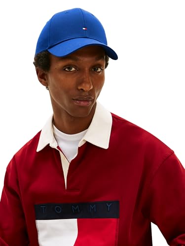 Image of Tommy Hilfiger Men's Cotton Flag Logo Adjustable Baseball Cap