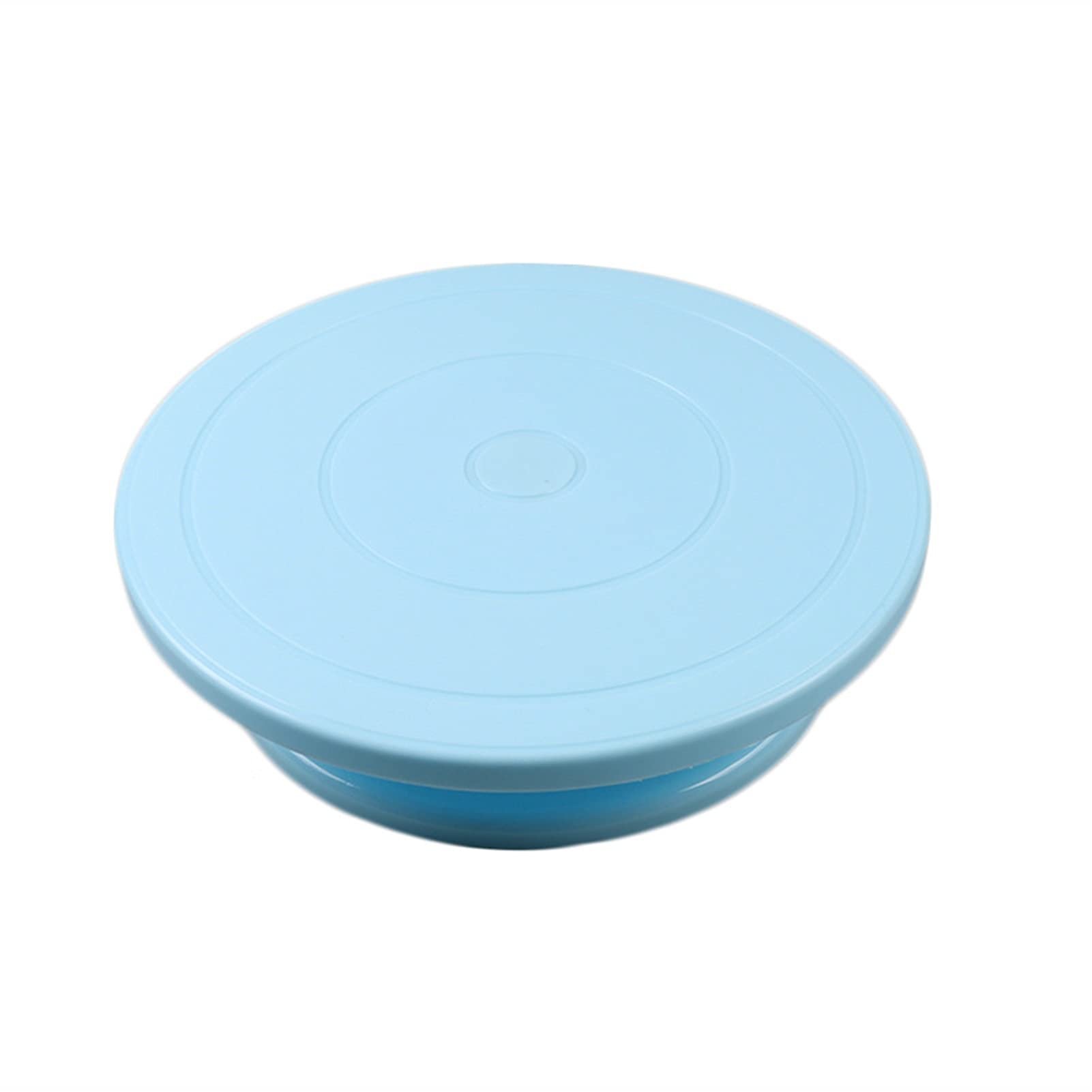 Ciasto Gramofon Narzędzia do dekorowania tortu Plastikowa płyta Gramofon Obrotowy Antypoślizgowy Okrągły Stojak na Ciasto Stół Obrotowy Stół Kuchnia DIY Patelnia Pieczenie Narzędzia Ciasto Spinning Stojak (kolor: Niebieski)