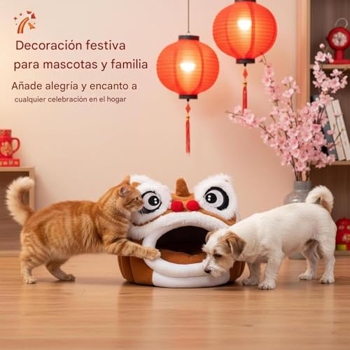 Casa túnel cómoda y cálida para gato con acabados premium para interior 3