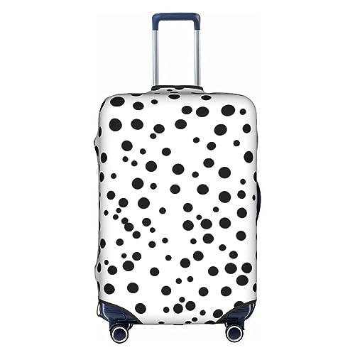 Black And White Polka Dot Luggage Cover, Suitcase Protector, Trolley Case Cover For Medium Luggage, Suitcase Protector.