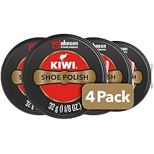 Kiwi Shoe Polish, Black, 4.5 Ounce, Pack of 4