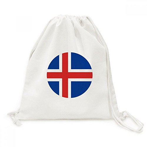 Sac cordon Islande sac à dos léger en toile pour sport et voyage
