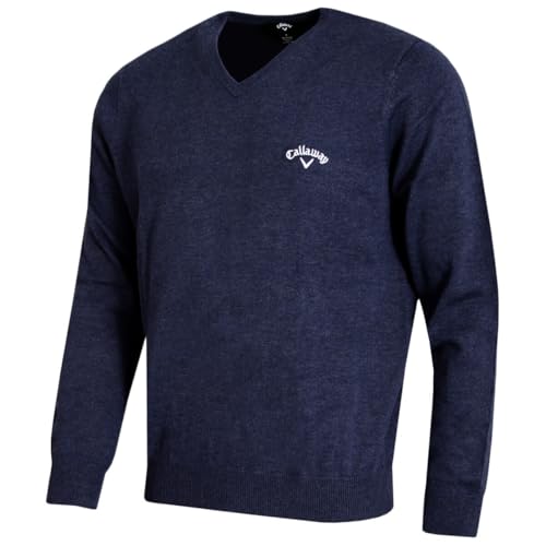 Callaway Golf Mens Ace Long Sleeve Sweater - Navy Heather - L