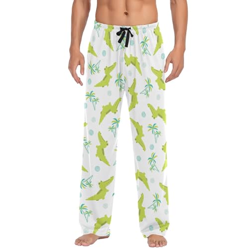Pantalon de pyjama homme Crocodiles pour des soirées cocooning et détente