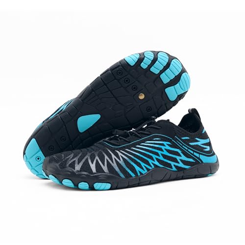 BRONOIR Grounding Barefoot Shoes with Copper Black Blue US Men 10/10.5 Women 12/12.5 EU 43 Flexible