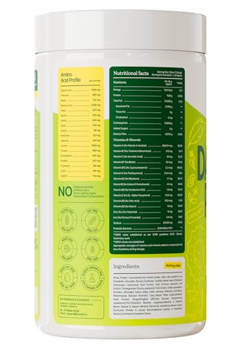 Image of MYHERB Daily Active | 36gm Protein (Whey+Pea Protein)|Stamina Supporting Hebrs Tulsi,Amla & 8 Herbs|Supports Everyday Nutrition,Bone Health & Immunity For Women (Chocolate, 900 g (Pack of 1))