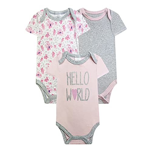 Image of BABY KISS 3-Pack Baby Bodysuit Infant Girls & Boys Newborn Baby Bodysuits