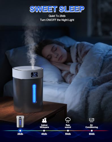 Stainless Steel Humidifiers for Bedroom,Large Room,Baby Nursery,Plants,Home - Image 5