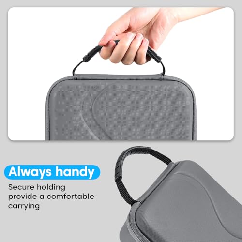 Image of Sounce Carrying Case for DJI Osmo Mobile 8 /7P /7 /SE Gimbal Stabilizer - Hard EVA Travel Bag, Portable Storage Case, Nylon Exterior, Magnetic Phone Clamp Organizer, Accessories Pouch | Black