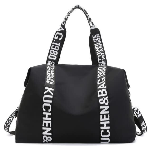 Bolsa Mala Feminina Academia Esportiva Viagem Porta T?nis,ideal Para Suas Viagens, Banhos De Piscina, Praia, Clube, Academia, Pr?tica De Esportes e passeios (preto)