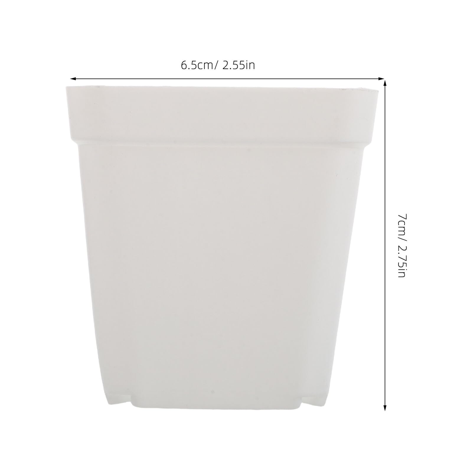 TOYANDONA 100pièces Pot Carré Plastique avec Drainage pour Pots De Pépinière Jardinière Carrée pour Culture De Plantes Godets De Semis pour Bulbes