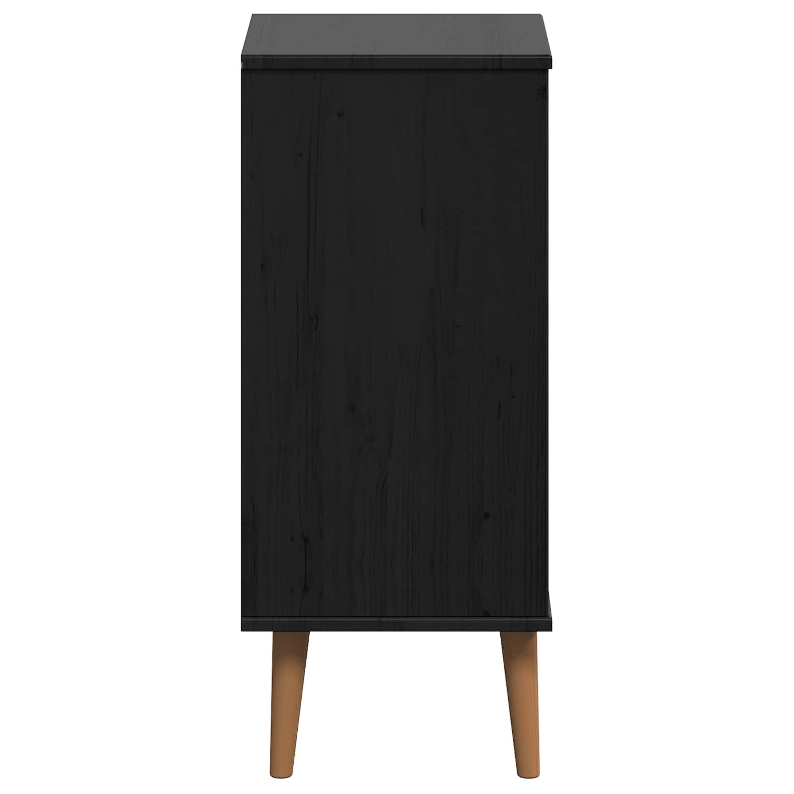 vidaXL Komoda z szufladami MOLDE Czarny 40 x 35 x 82 cm