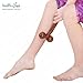 HealthAndYoga™ NatureSooth Wooden Massage Roller – Wood Therapy Massage Tools – Handheld Calf and Leg Massager, Back and Shoulder Massager and Full Body Massager