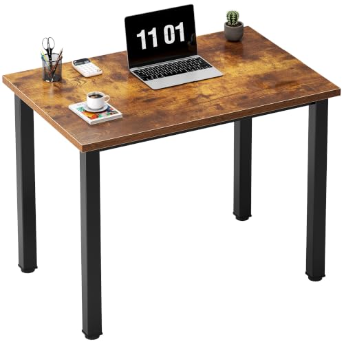 Need Small Computer Desk, 31.5 Inch Sturdy Writing Table, Rustic Brown