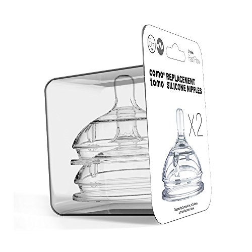 Comotomo 2 Pack Silicone Replacement Nipple Clear 6 Months 2 Comotomo 2 Pack Silicone Replacement Nipple Clear 6 Months - Image 2