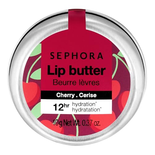 Sephora Lip Burro, ciliegia, 12 ore, idratazione, 10 g