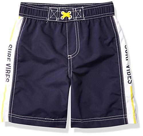iXtreme Boys' Little Swim Trunks Quick Dry Board Shorts Mesh Lining, Navy, 6