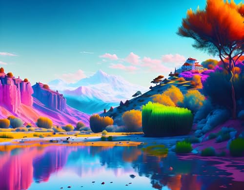 Affiches sur toile de paysage pour sublimer un grand mur vide 58x90cm