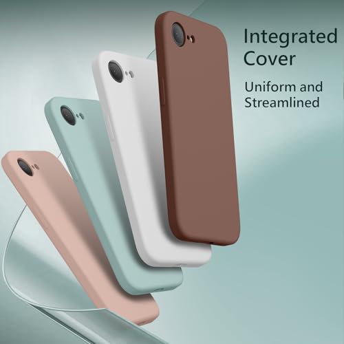 Image of FireNova Magnetic for iPhone 17e Case /iPhone 16e Case, Compatible with MagSafe, [Silicone Camera Protection] Microfiber Lining Phone Case, 6.1 inch, Mint Green