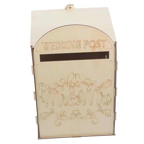 SOPOTUTU Caja Madera Vintage de Agua para Exterior Buzón de Rústico Pared para...