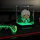 Konix LED-Vitrine Display Box für Figur - Kompatibel mit Funko Pop, Banpresto Qposket, Untere Figuren 9 x 9 x 14 cm - RGB-Beleuchtung - USB-Kabel