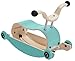 Produktbild WISHBONE mini FLIP mix & match 3in1 - Laufwagen + Rutschauto + Schaukel in Farbe: Top aqua + Base aqua + Räder aqua