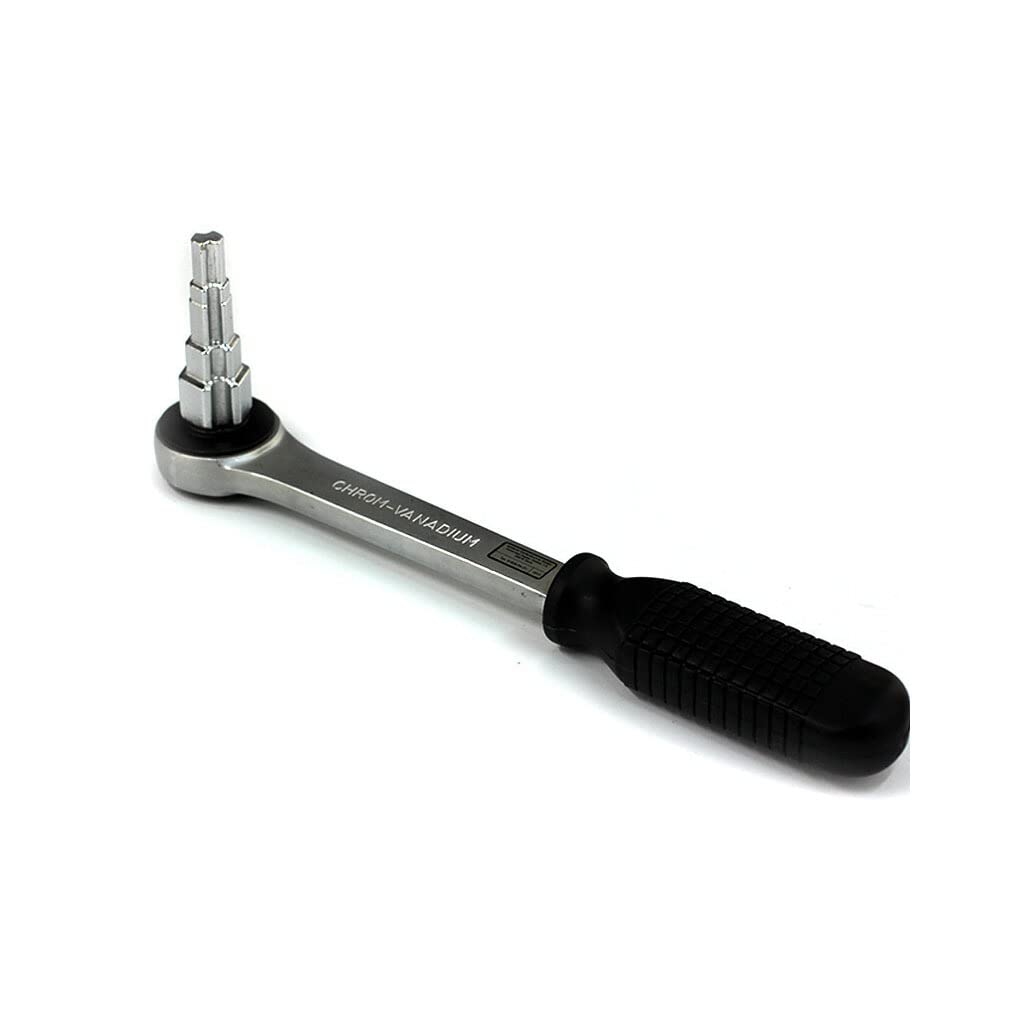 Chiave A Cricchetto Per Valvole Radiatore 10-21mm - Attrezzo Multigradino In Acciaio Al Carbonio Per Smontaggio Rapido