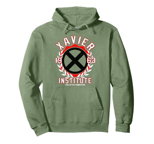 Marvel X-Men Xavier Institute Logo Vintage Sudadera con Capucha