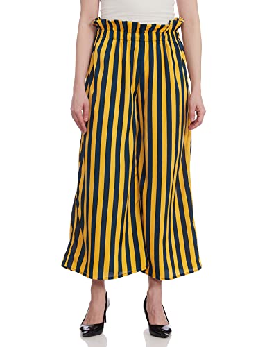 Image of A.T.U.N. (ALL THINGS UBER NICE) Womens High Rise Printed Regular Palazzo | Ankle Length Relaxed Fit Pant