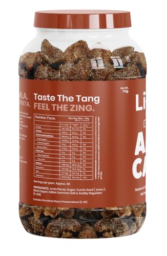 Image of Livyor Dried Chatpata Amla Candy for eating - 1kg | Dried and Spicy | Indian Dry Gooseberry Avla | Mouth freshner | No preservatives | | Amla Candy Chatpata | Pack of 1