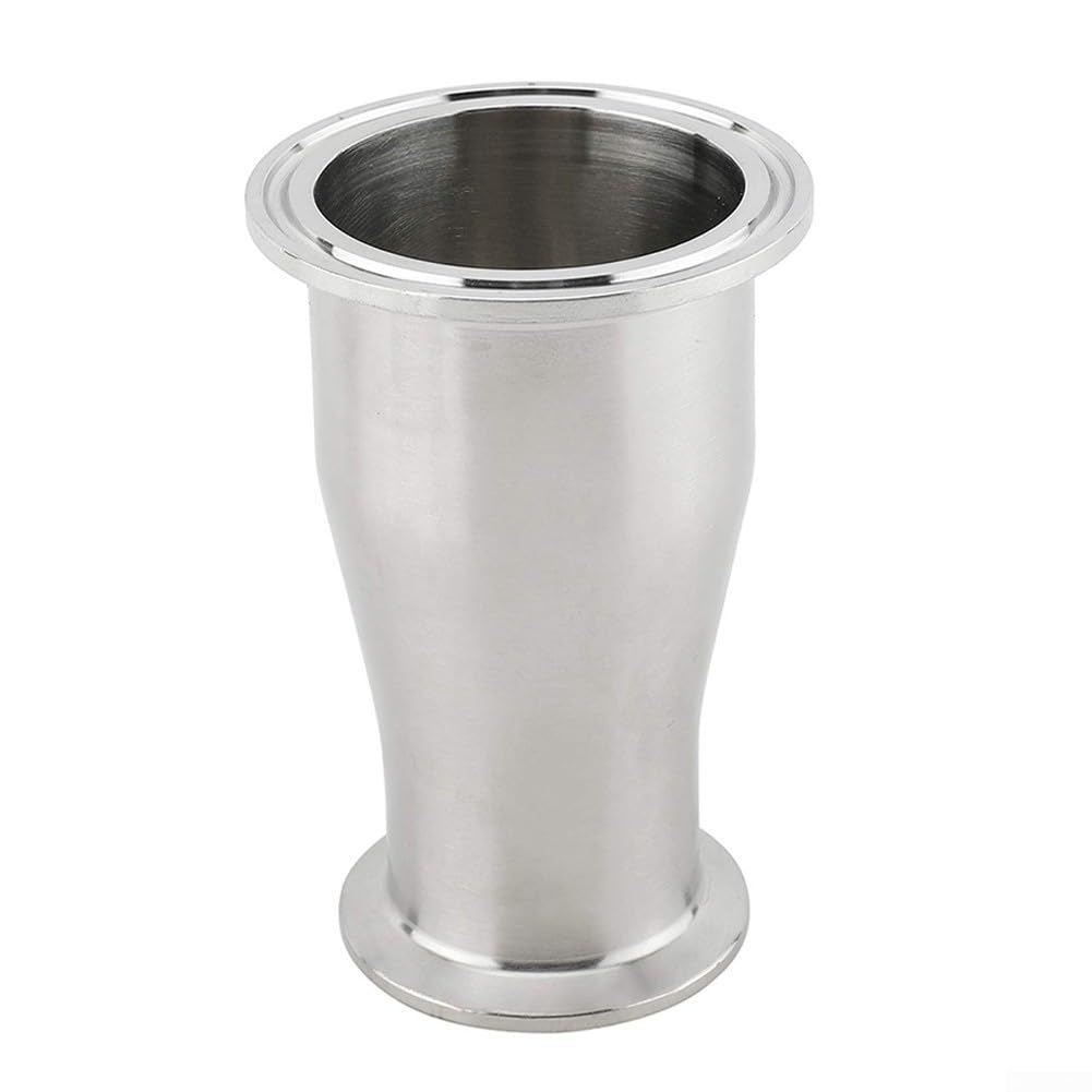Sanitary Plumbing Reducer, Sanitary Fitting Reducer Fitting SUS304 Tri Clamp 2 X 1.5 Connector Ferrule Style, 1 * 2