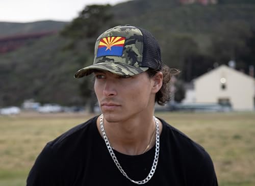 Image of International Tie State Hat for Men and Women, Adjustable Snapback Trucker Baseball Cap with Embroidered Patch