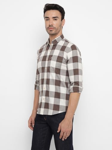 Image of Allen Cooper Checks Shirts for Men - 100% Cotton Comfort Fit Casual and Formal Shirt - Breathable, Soft, Classic Style (Multiple Colors)