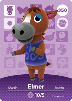Elmer - Nintendo Animal Crossing Happy Home Designer Series 4 Amiibo Card - 350